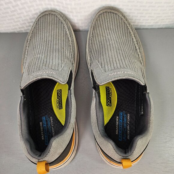 Skechers Men's Size 13 Grey Go Walk Air-Cooled Mesh Slip-On Loafers - Picture 4 of 11